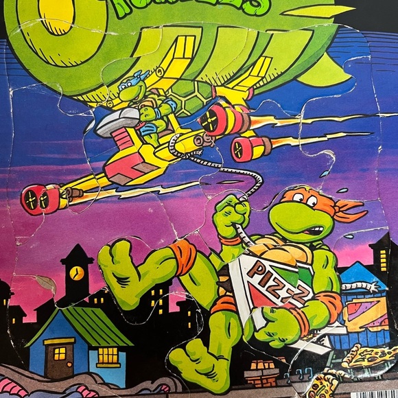Vintage Teenage Mutant Ninja Turtles Board Puzzles Lot of 3 1990 Collectible - Picture 9 of 16